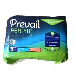 Prevail Daily Incontinence Underwear‎ Pull-Up Diapers - 18 Count EACH - Size L
